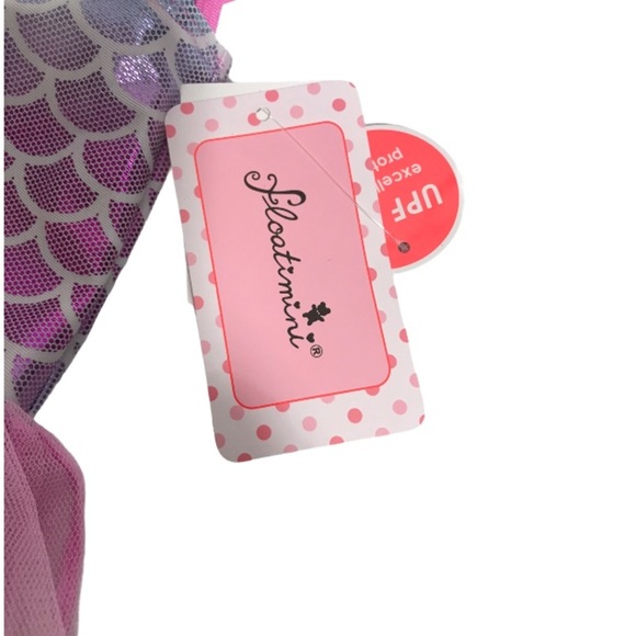 NWT Floatmini Floral Top Iridescent Mermaid Scales - Picture 8 of 9